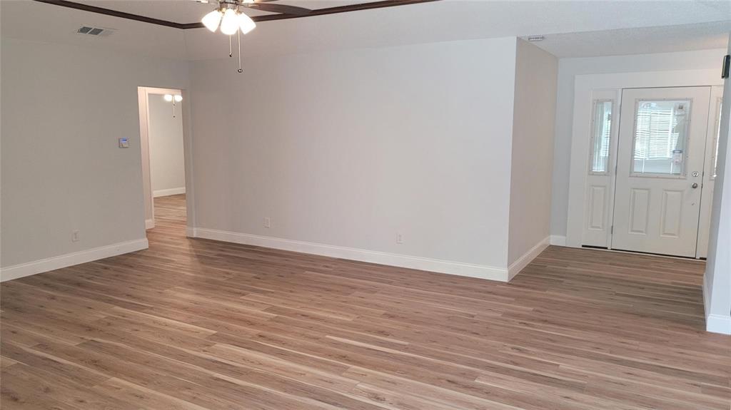 13124 Kerr Trail Farmers Branch, TX 75244 - Photo 12 of 30 a view of a livingroom with wooden floor