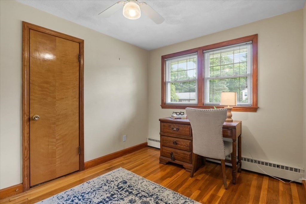 23 Old Post Road East Walpole, MA 02032 - Photo 19 of 27 a workspace with wooden floor and a window