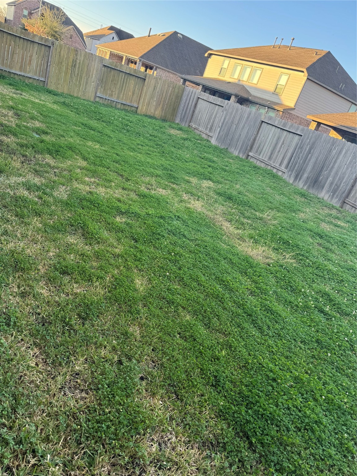 2911 Cooper Hawk Lane Richmond, TX 77406 - Photo 10 of 27 a view of a backyard with wooden fence