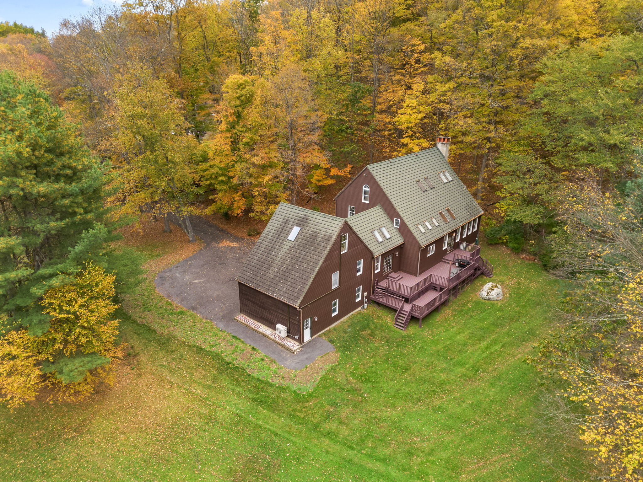 17 Curtis Drive Sherman, CT 06784 - Photo 29 of 34 an aerial view of a house with a yard