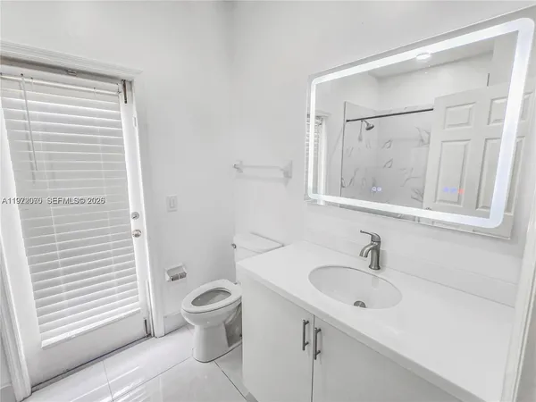 a bathroom with shower