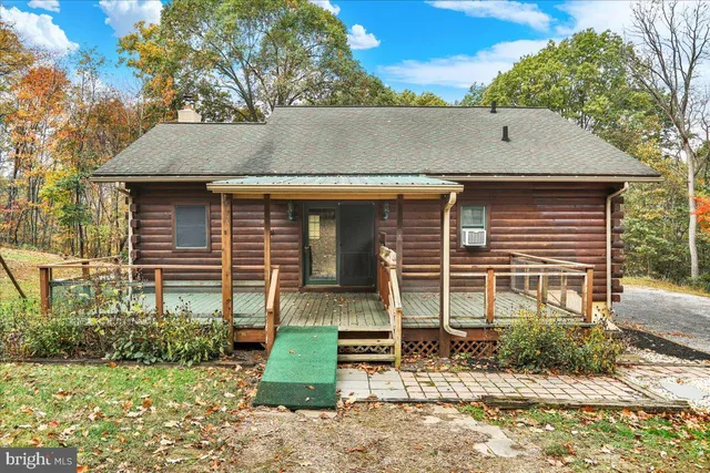 a view of open space with green space