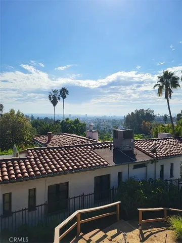 a view of a terrace with sitting area