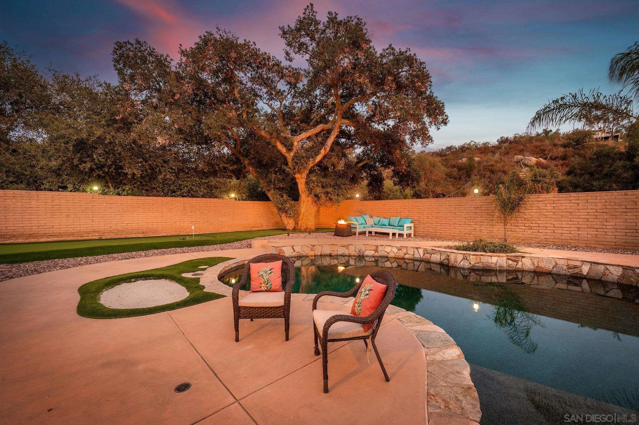 14725 Lyons Valley Road Jamul, CA 91935 - Photo 34 of 57 a view of swimming pool with outdoor seating and lake