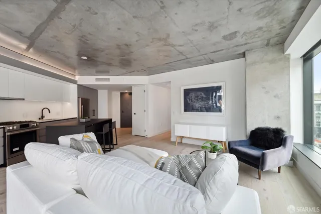 a bedroom with furniture and a couch