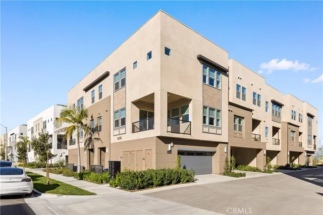 a car parked in front of a house