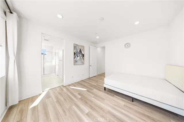 a view of a swimming pool and an outdoor space