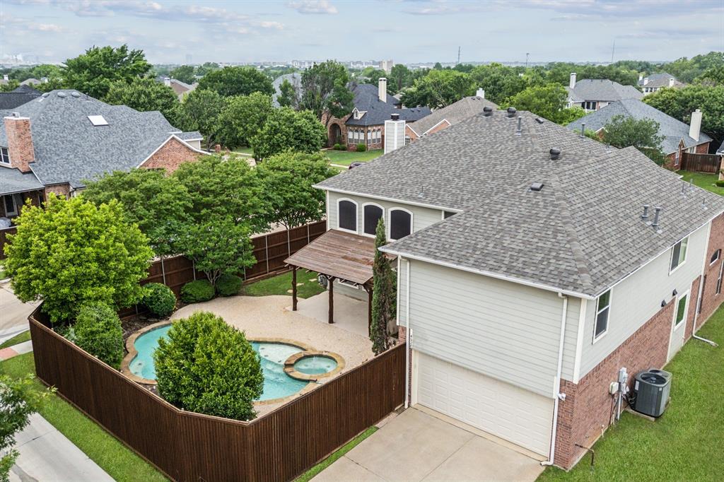 4528 Risinghill Drive Plano, TX 75024 - Photo 38 of 40 an aerial view of a house having yard
