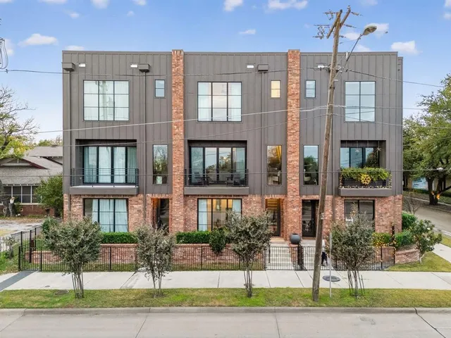 a front view of a building