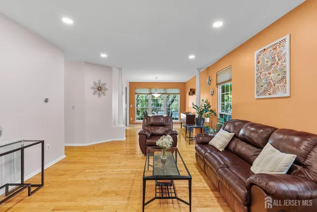 a view of dining room with furniture