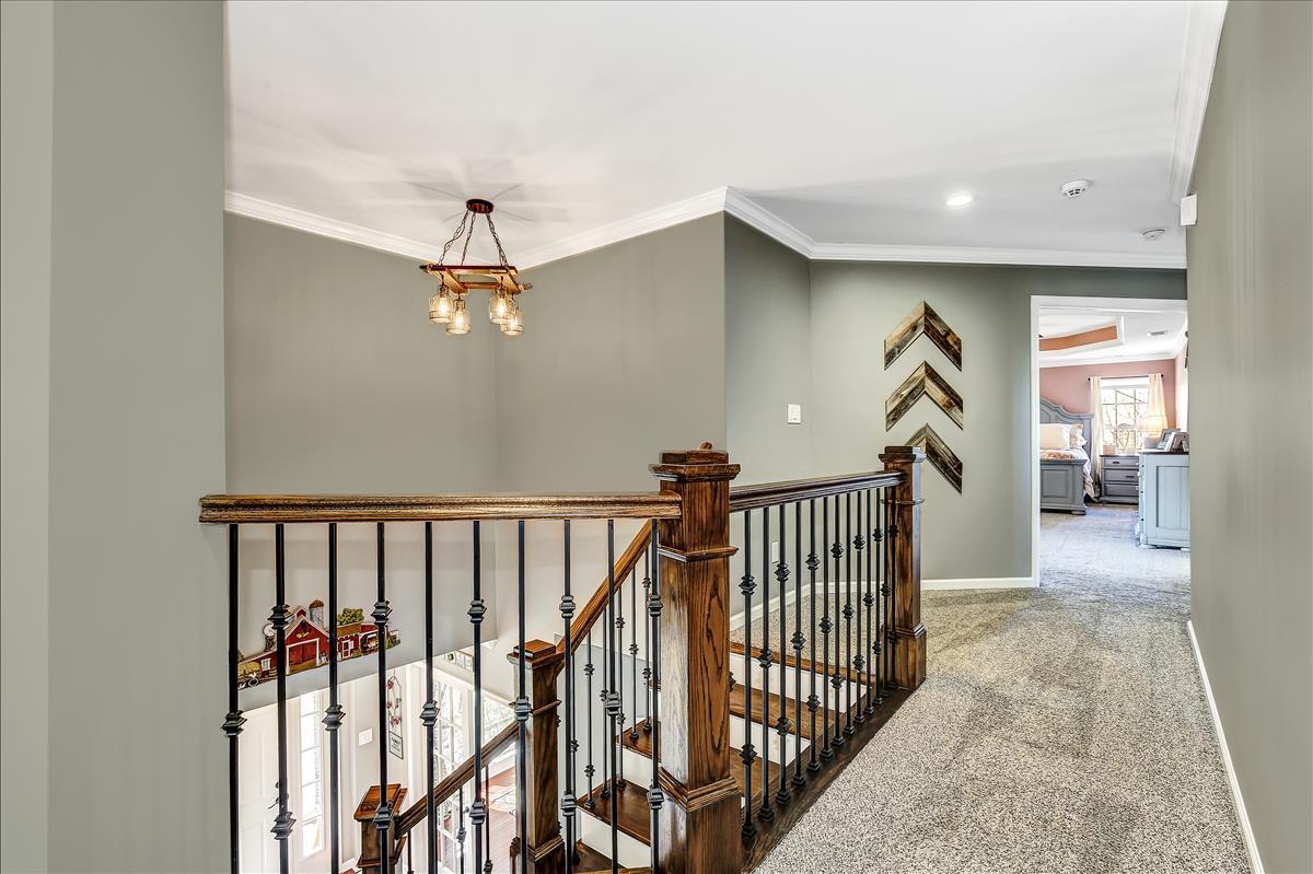 5 Jake Drive Cream Ridge, NJ 08514 - Photo 32 of 64 a view of a hallway with wooden floor and entryway