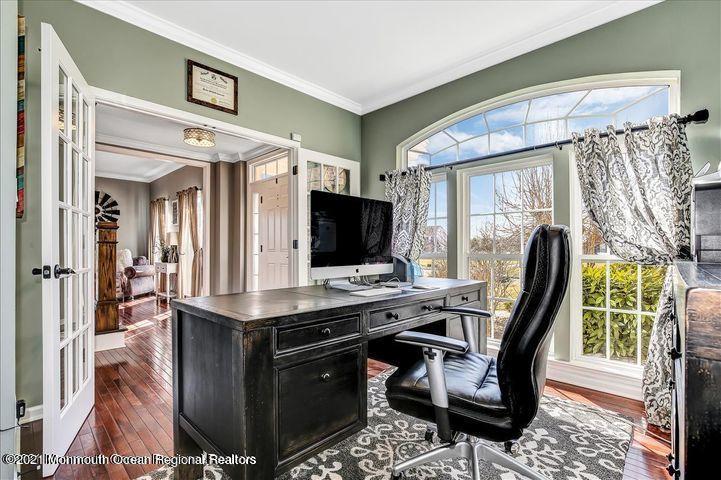 5 Jake Drive Cream Ridge, NJ 08514 - Photo 10 of 64 a view of a workspace with furniture and a window