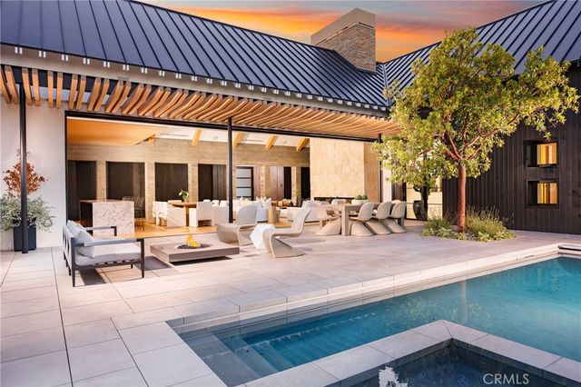 a view of outdoor space yard deck patio and outdoor kitchen