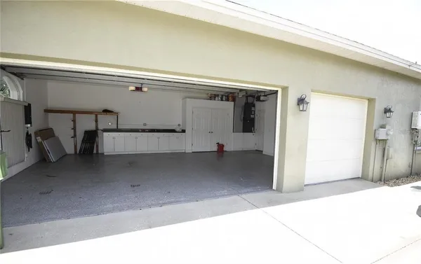 a view of a car garage