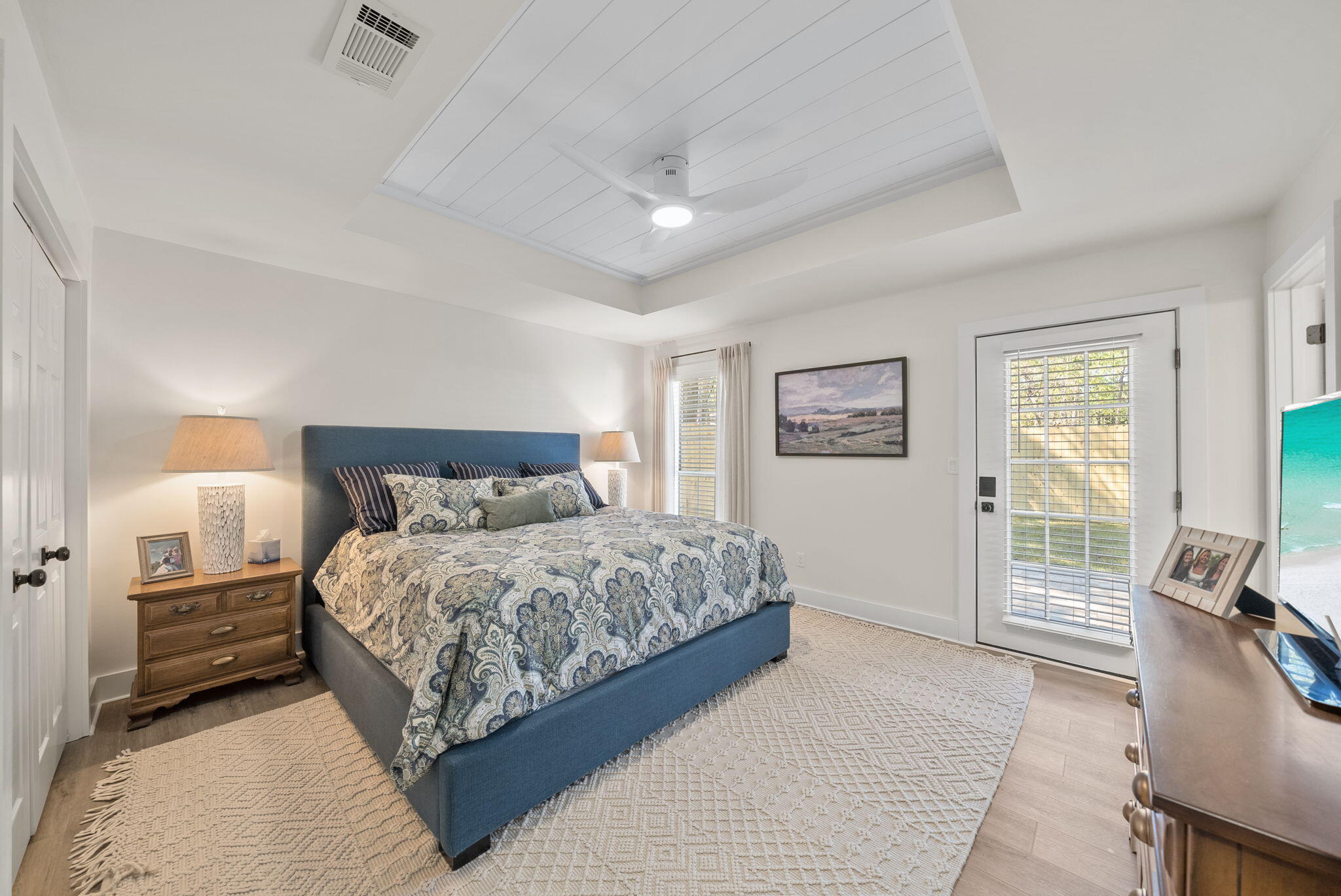 1045 Don Bishop Road Santa Rosa Beach, FL 32459 - Photo 21 of 37 a bedroom with a large bed and a couch