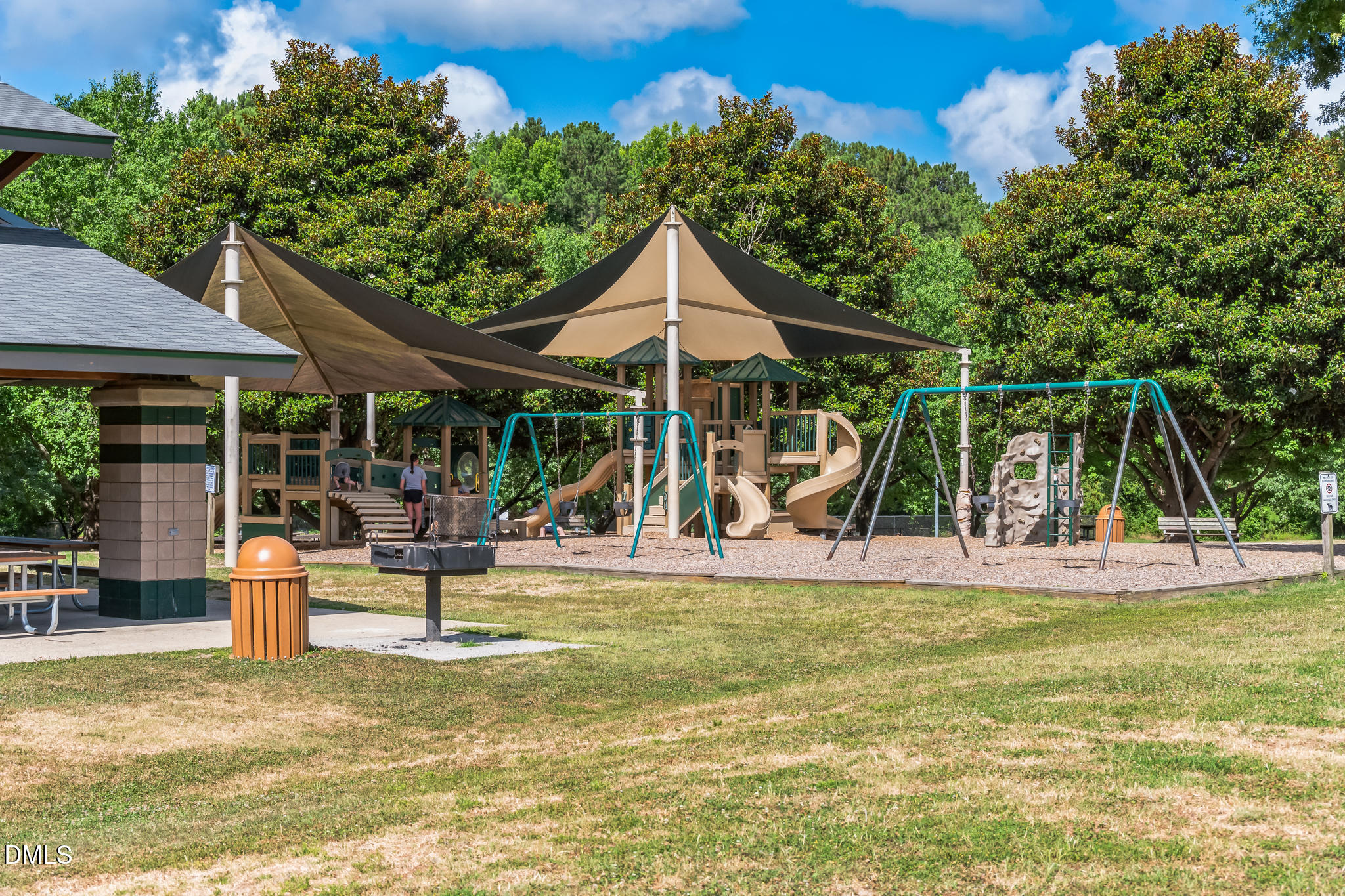124 Fablewood Trail Garner, NC 27529 - Photo 25 of 27 a view of a house with a yard and sitting area