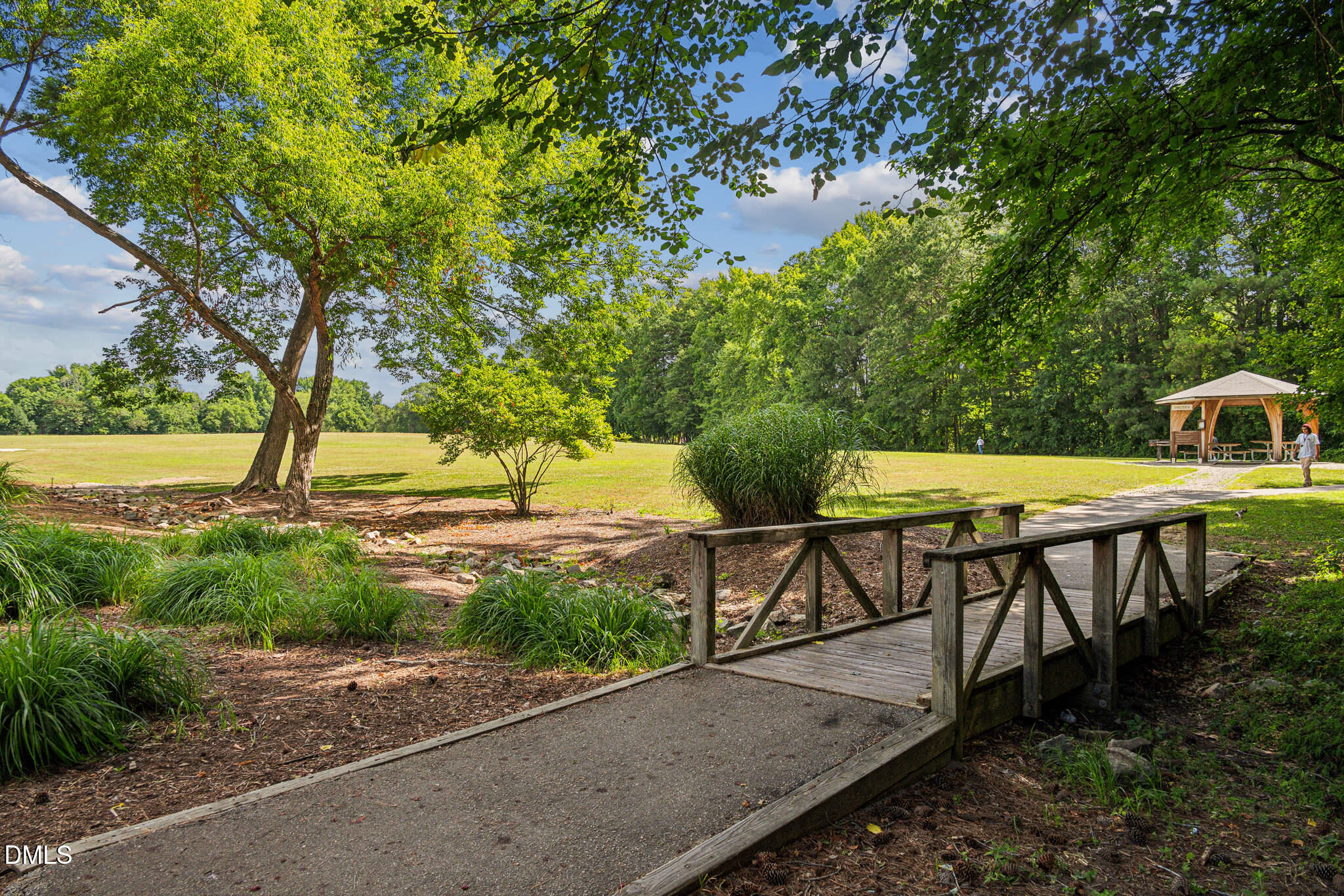 124 Fablewood Trail Garner, NC 27529 - Photo 27 of 27 a view of backyard with seating area and green space