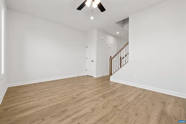 a picture of a bench in a white building