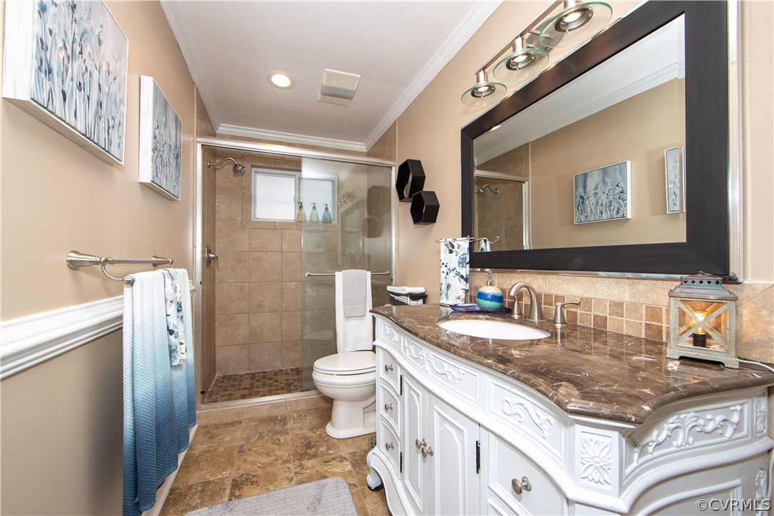 1023 Schroeder Road Powhatan, VA 23139 - Photo 17 of 23 Main Bath has up grated vanity and tile.