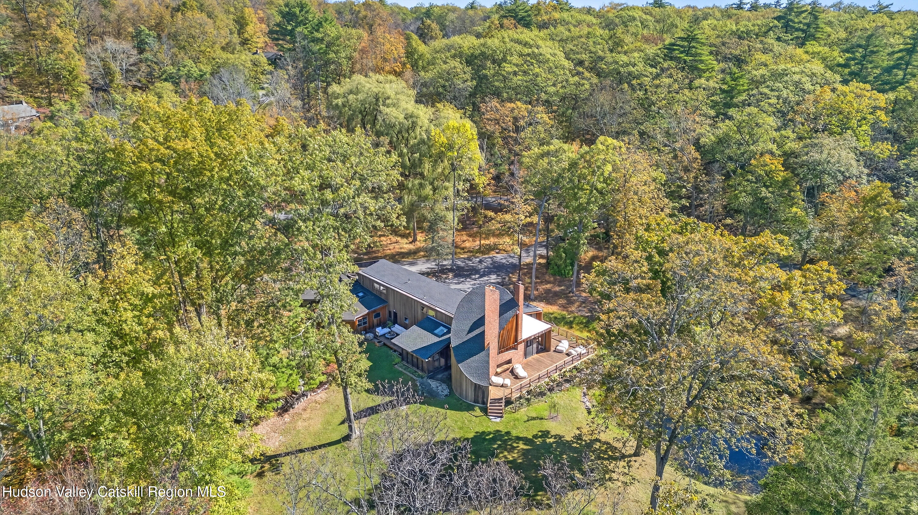 289 Upper Byrdcliffe Road Woodstock, NY 12498 - Photo 48 of 49 drone house