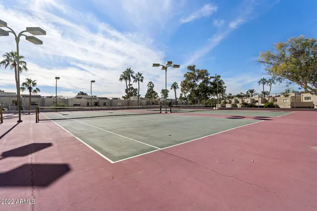 a view of a tennis court