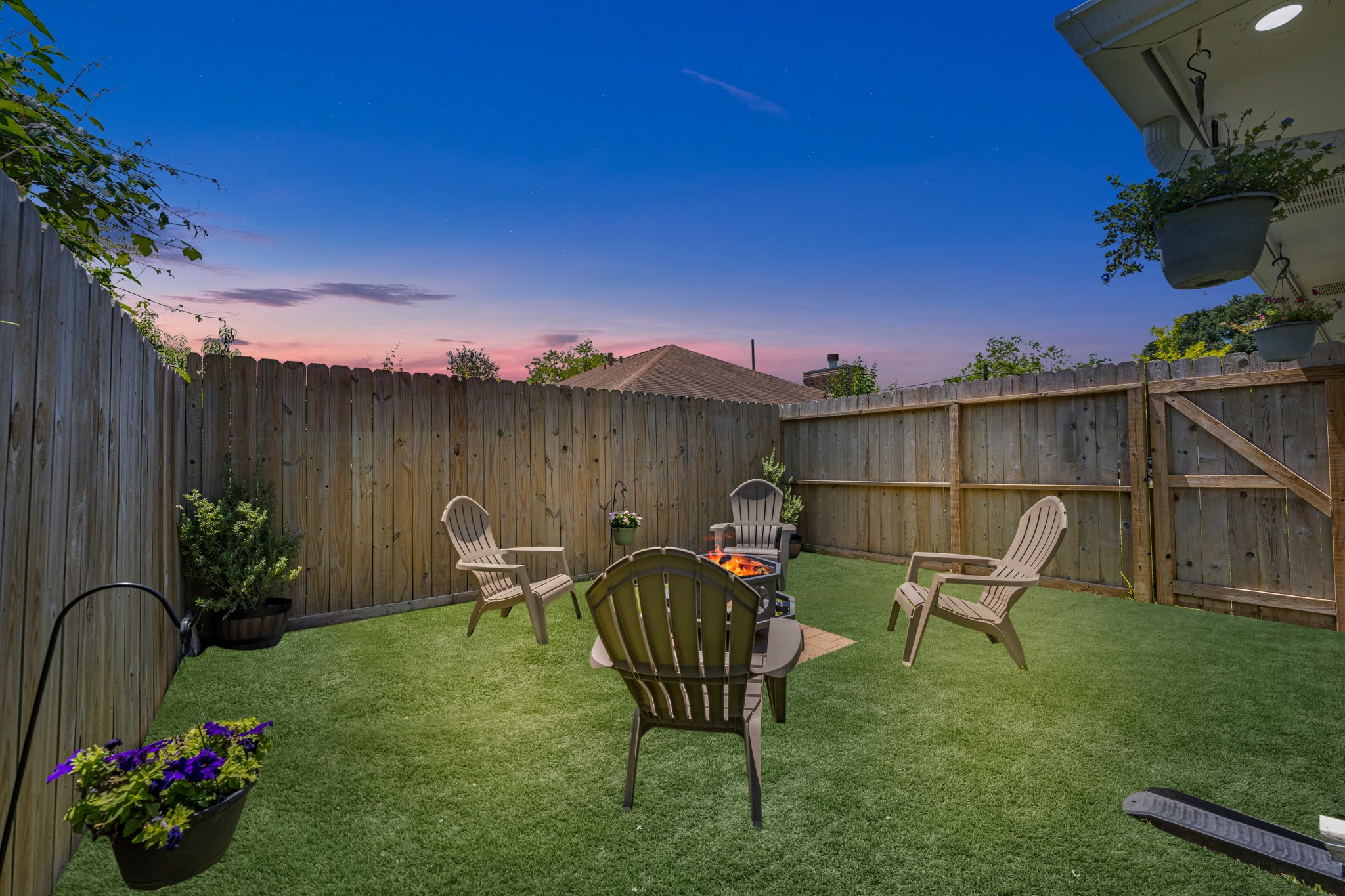 606 Walnut Street Sweeny, TX 77480 - Photo 28 of 28 a view of a chairs and table in the backyard