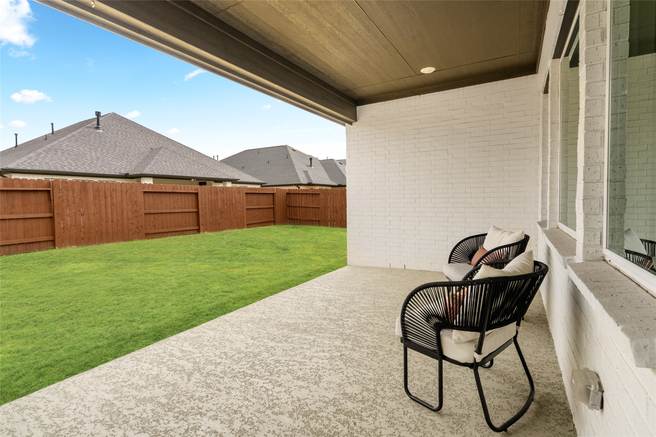 17461 Bayflower Conroe, TX 77385 - Photo 35 of 49 Spacious covered patio with ample space for entertaining.