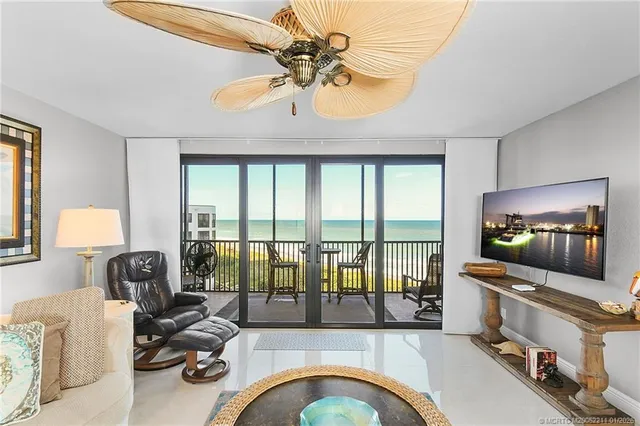 a view of an ocean and beach