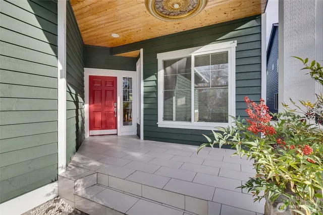 a front view of a house with a porch