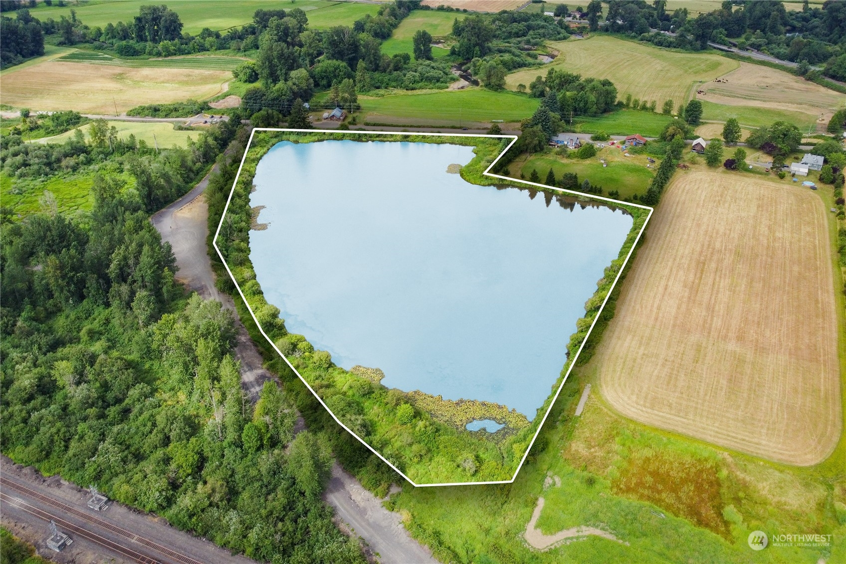 0 Southwest Hillburger Road Chehalis, WA 98532 - Photo 15 of 16 an aerial view of a house with a lake view