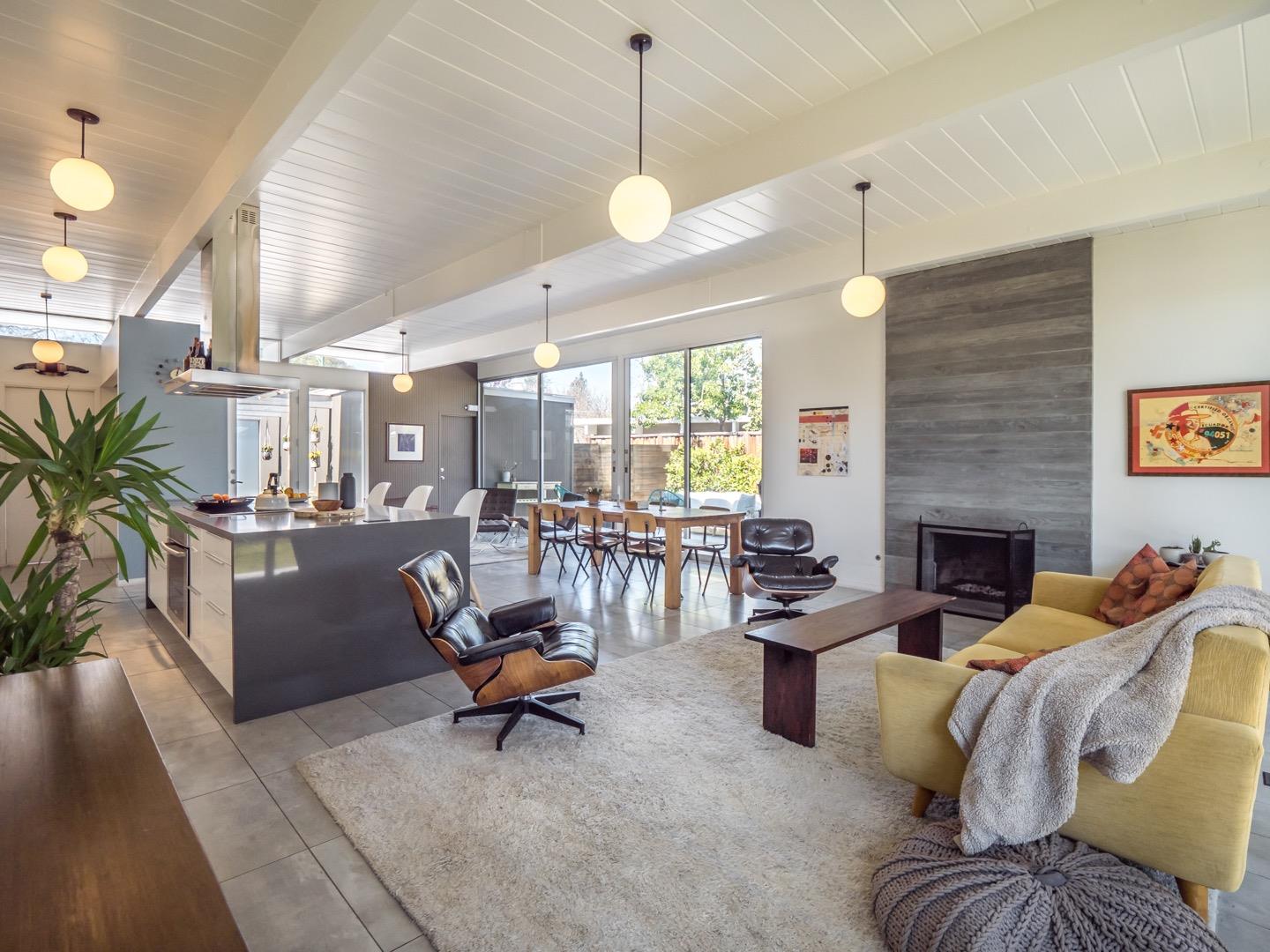3449 Thomas Drive Palo Alto, CA 94303 - Photo 11 of 59 a living room with furniture and a fireplace