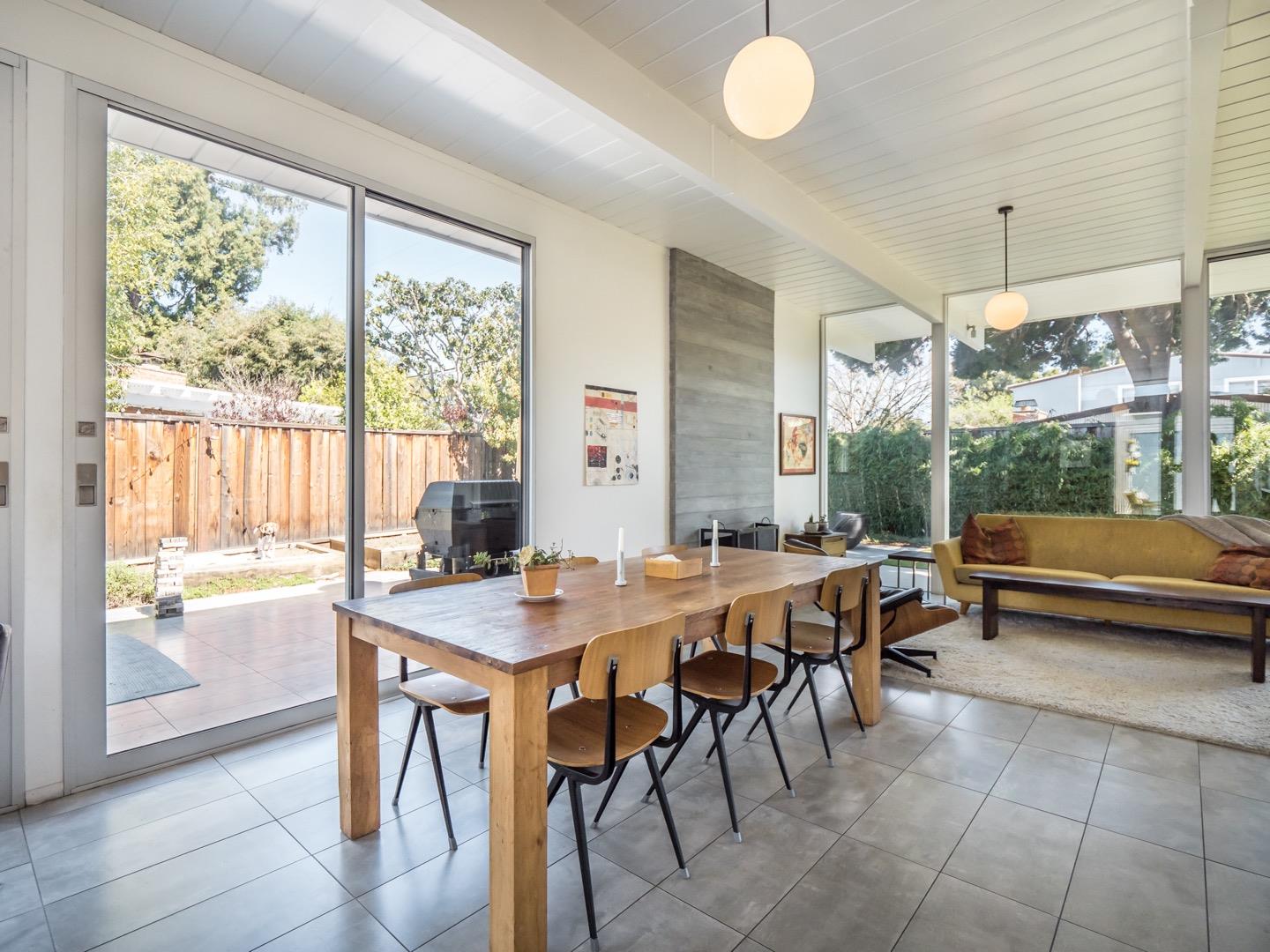 3449 Thomas Drive Palo Alto, CA 94303 - Photo 4 of 59 a view of a dining room with furniture window and outside view