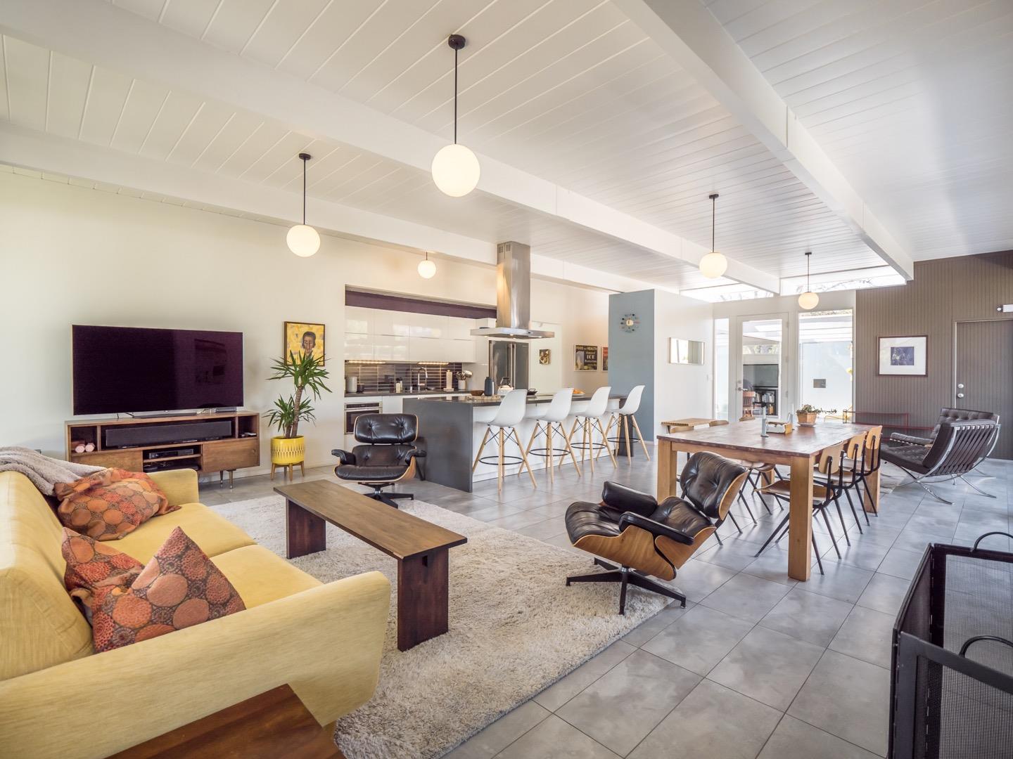 3449 Thomas Drive Palo Alto, CA 94303 - Photo 9 of 59 a living room with furniture and a flat screen tv