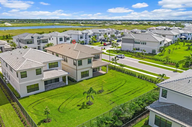 a view of a city with an ocean view