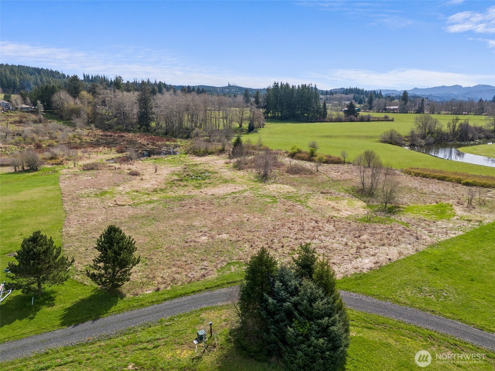 0 X Lilly Wheaton Road Raymond, WA 98577 - Photo 1 of 14 a view of a lake with a yard