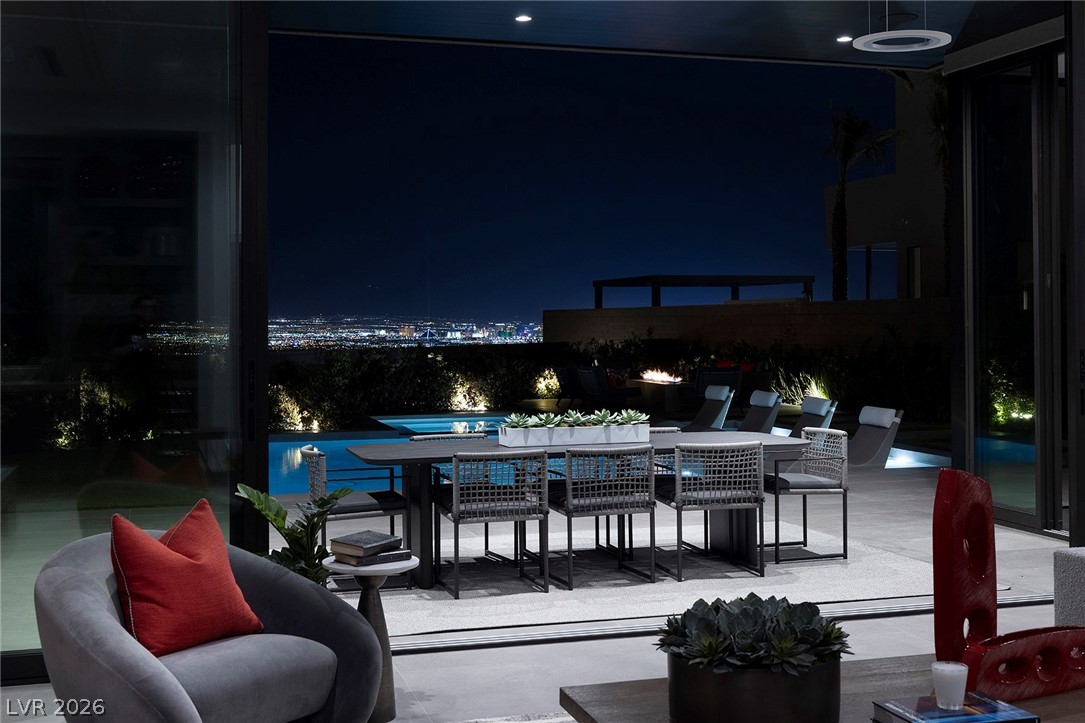 619 Overlook Rim Drive Henderson, NV 89012 - Photo 10 of 29 Covered Loggia with Strip View