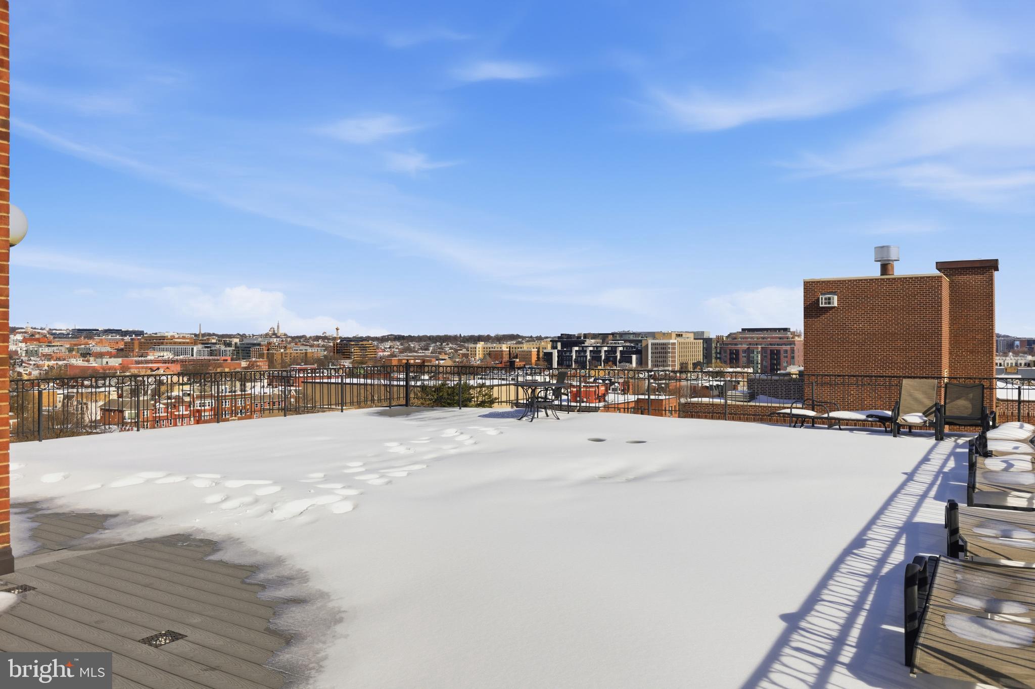 1245 13th Street Northwest, Unit 412 Washington, DC 20005 - Photo 11 of 13 Roof deck w/ fabulous views