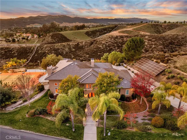 a view of city and mountain