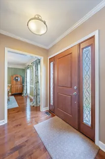 wooden floor and windows in a room