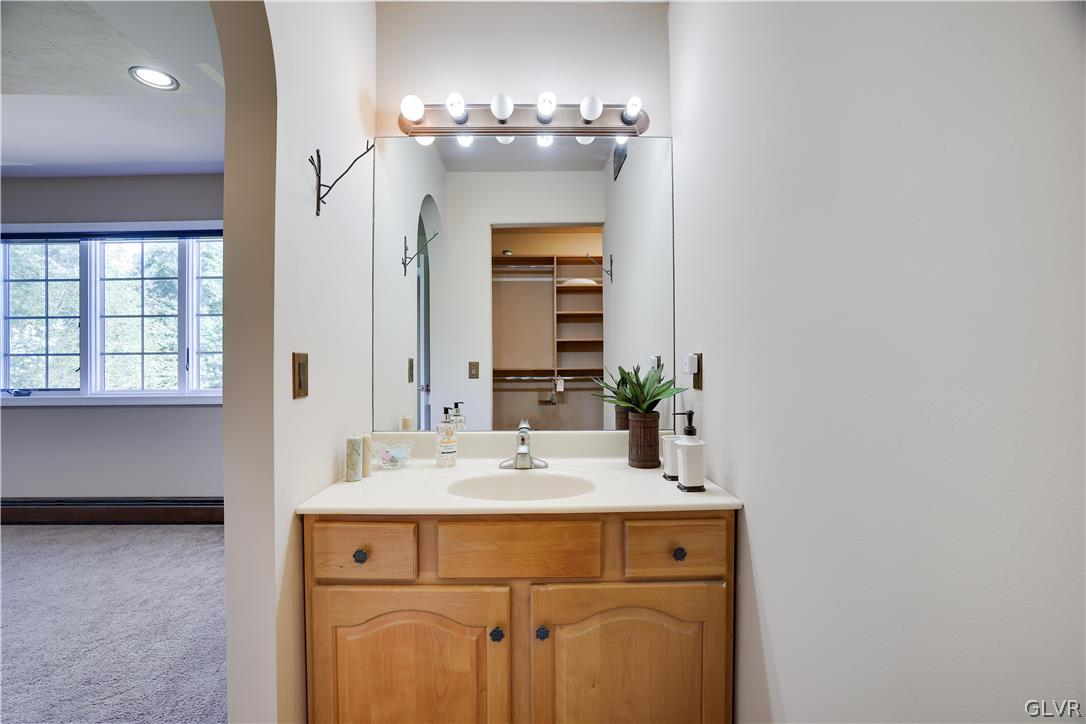 2285 Green Road Tobyhanna, PA 18466 - Photo 25 of 42 a bathroom with a sink and a mirror