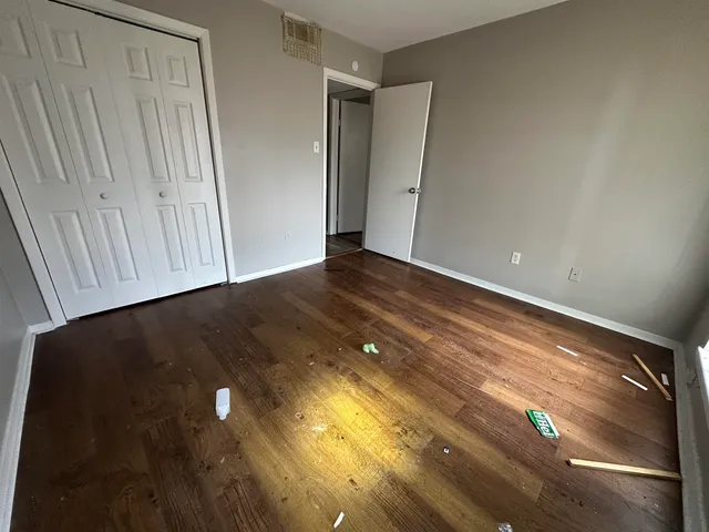 a view of room with hardwood floor