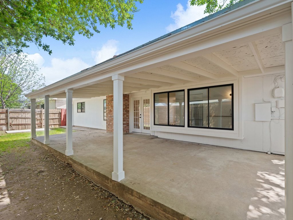 6902 Meadow Run Austin, TX 78745 - Photo 27 of 33 View of patio / terrace featuring french doors