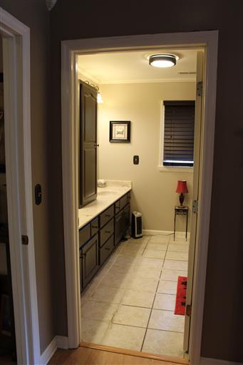 2344 Doyle Frazier Road Morrison, TN 37357 - Photo 10 of 24 Master bath with double vanities and storage. Tile flooring. Tub shower combo.