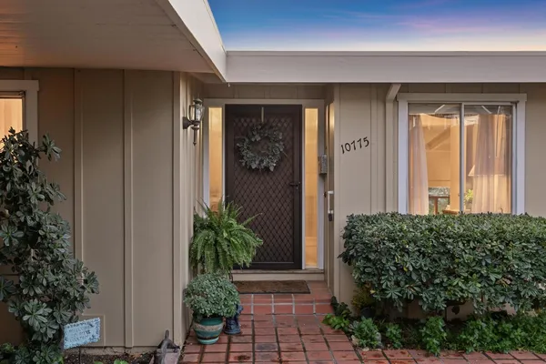 a view of a entryway door of the house