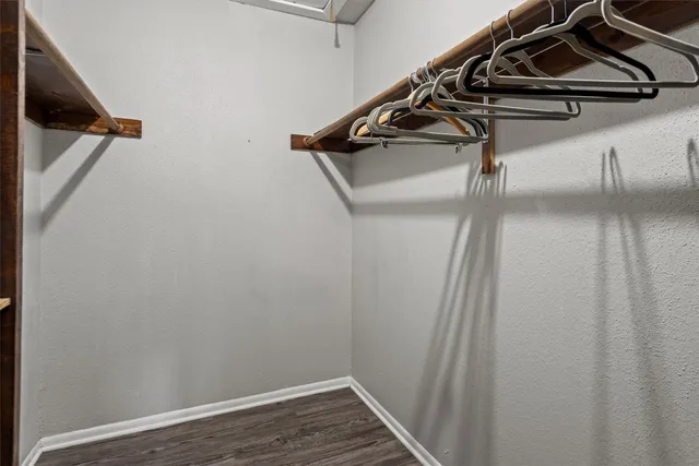 a view of a room with rack on the wall