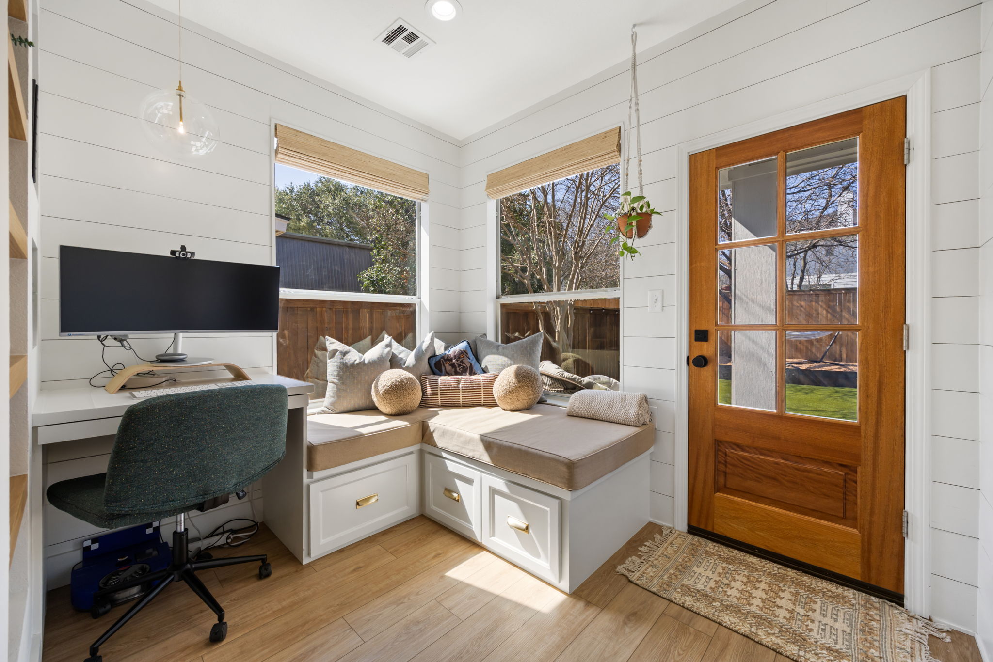 2510 Thornton Road Austin, TX 78704 - Photo 13 of 40 a view of a workspace with furniture and a window
