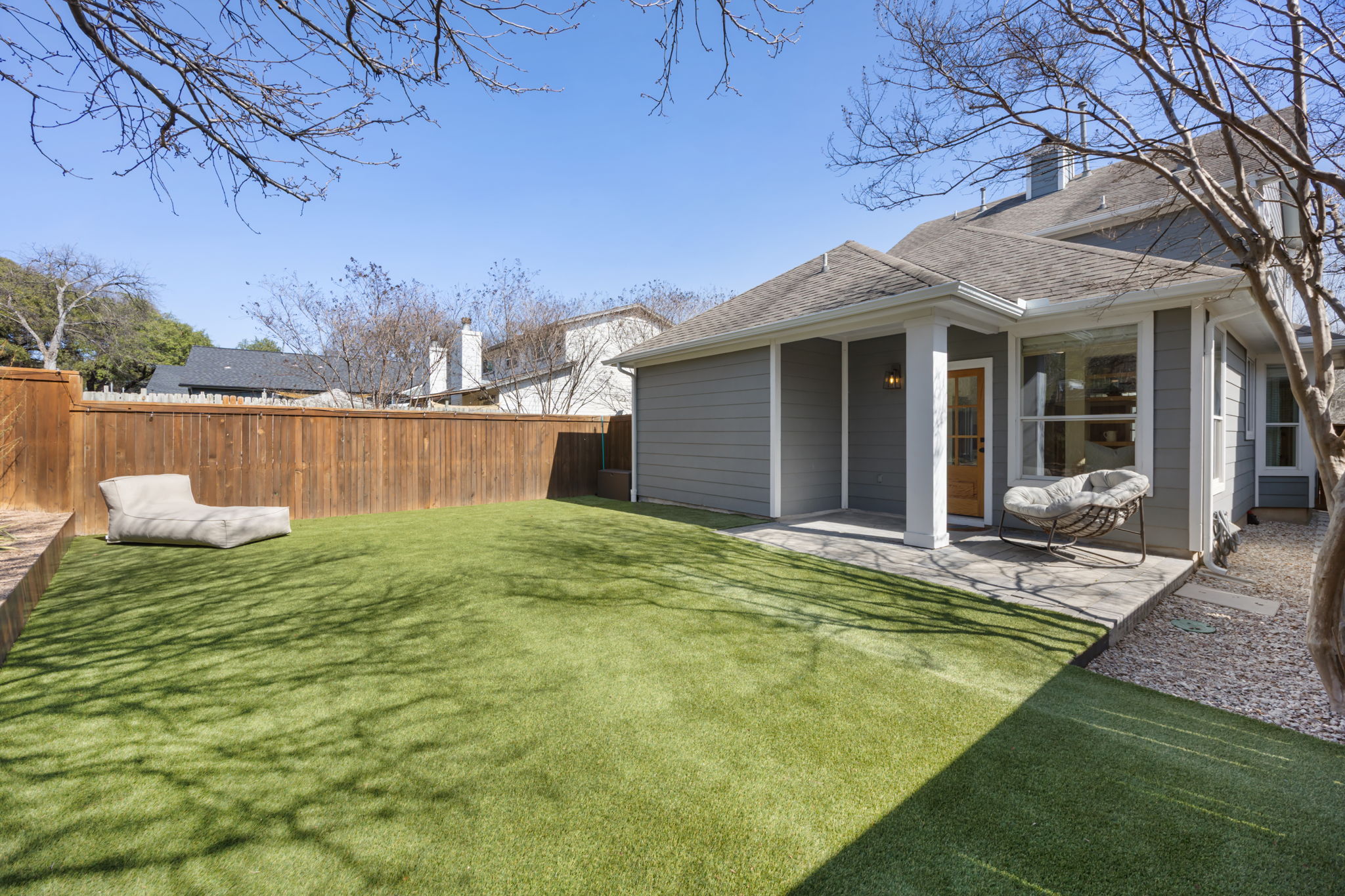 2510 Thornton Road Austin, TX 78704 - Photo 29 of 40 a view of a house with backyard and sitting area