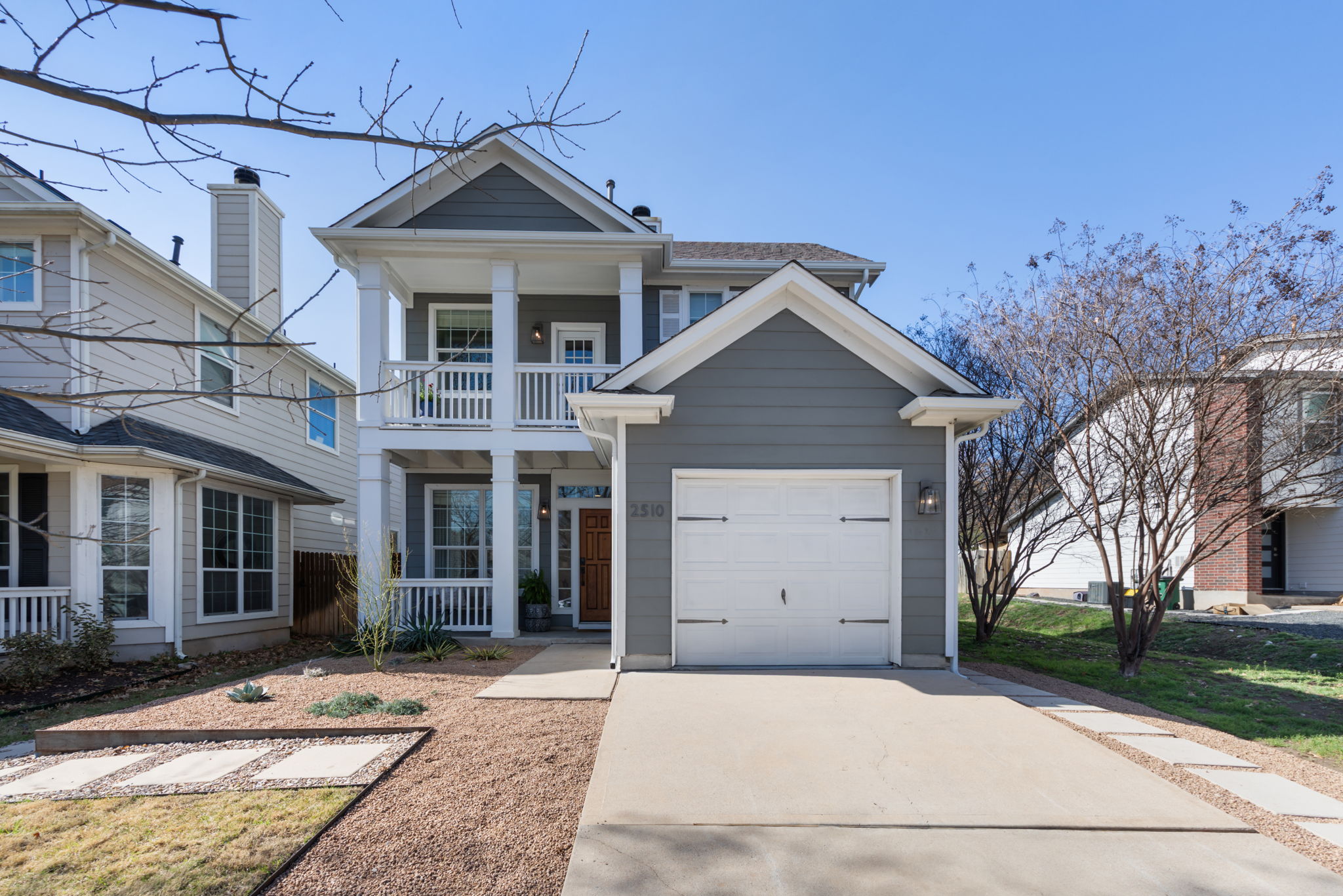 2510 Thornton Road Austin, TX 78704 - Photo 31 of 40 a front view of a house with a yard and garage