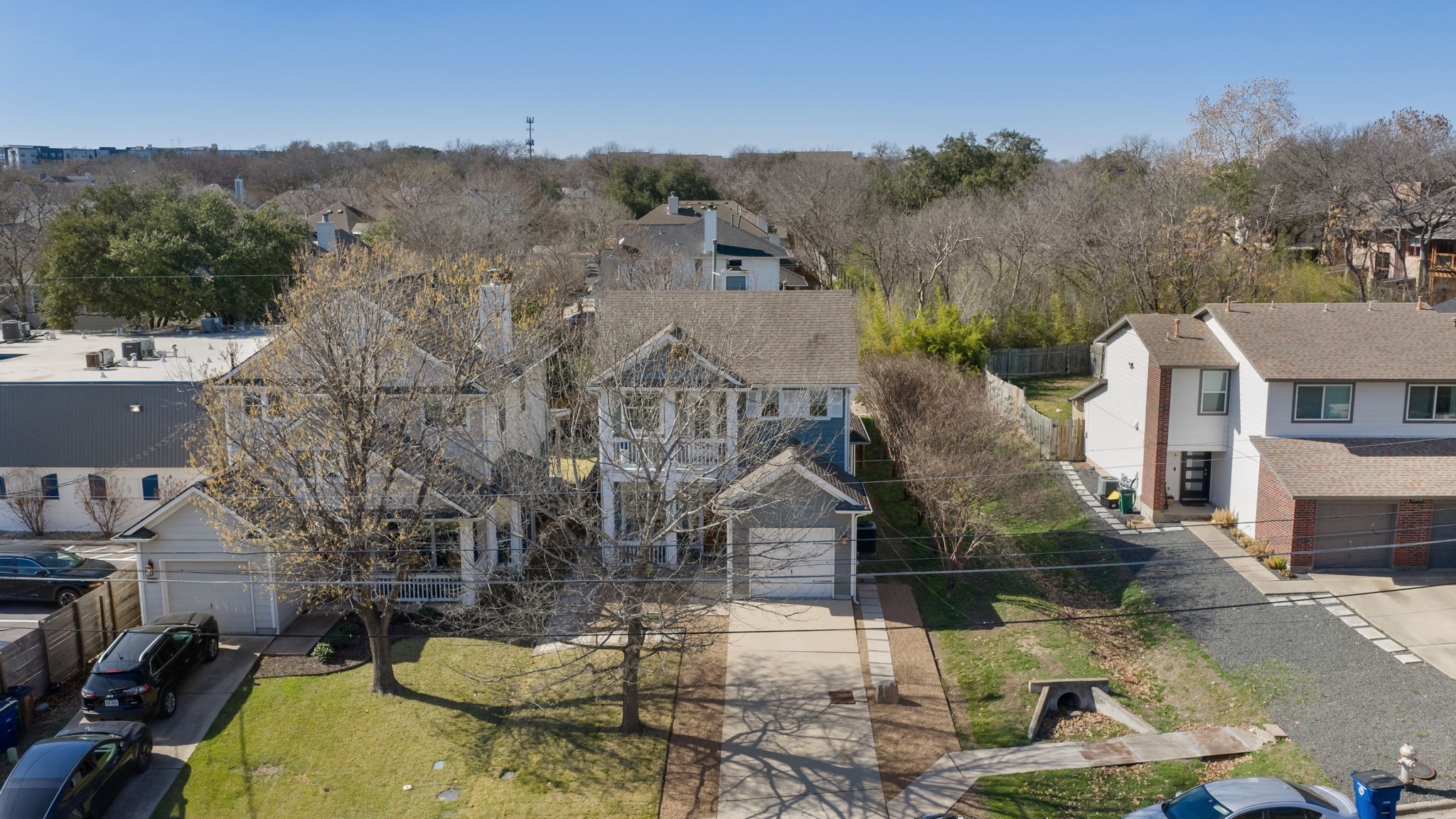 2510 Thornton Road Austin, TX 78704 - Photo 34 of 40 an aerial view of a house with swimming pool