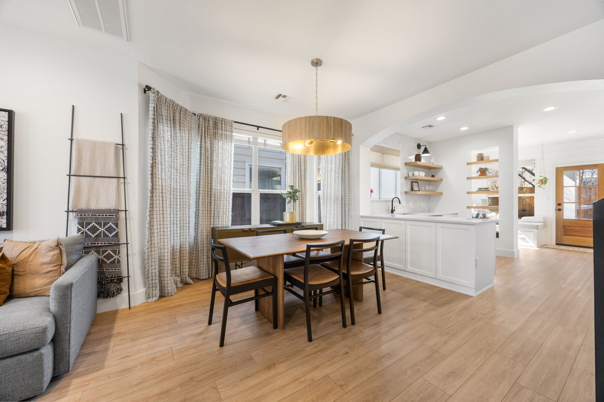 2510 Thornton Road Austin, TX 78704 - Photo 6 of 40 a dining area with furniture and wooden floor